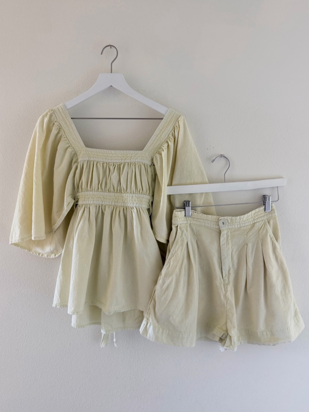 Free people matching shorts set size xs